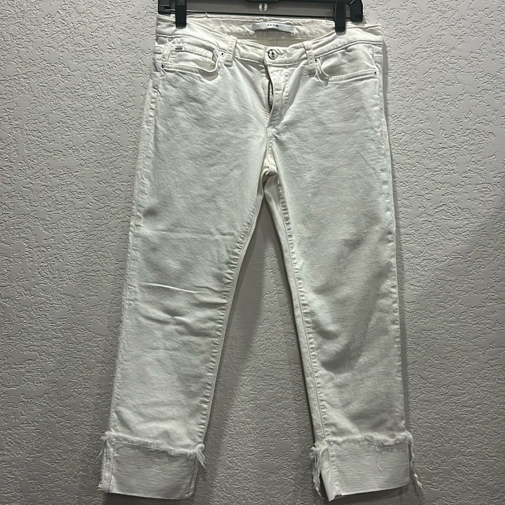 Joe's Jeans White Women's Frayed Cuff Size 30. EUC